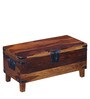 Hudson Solid Wood Small Blanket Box in Provincial Teak Finish