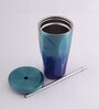 Hue Diamond 700ml Blue Stainless Steel Sipper