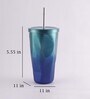 Hue Diamond 700ml Blue Stainless Steel Sipper