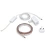 Elegant White Aluminium Smart Lamp