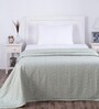 Hues Rustic Clash Green Print Single Bed Cover