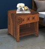 Hulk Bedside Table In Walnut Finish