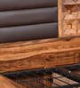 Hulk Queen Size Bed With Hydraulic Storage In Walnut Finish