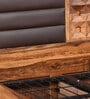 Hulk King Size Bed With Hydraulic Storage in Walnut Finish