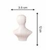 Human Ornament White Ceramic Showpiece