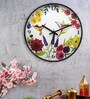 Multicolor Plastic Humming Bird Modern Wall Clock