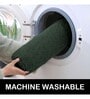 Green Microfibre 24 x 60 Inches Machine Made Floor Runner