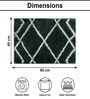 Hunter Green Microfibre 16x24 Inches Quick Dry Bath Mat