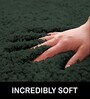 Hunter Green Solid Microfiber 3 X 5 Feet Tufted Carpet