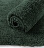 Hunter Green Solid Microfiber 3 X 5 Feet Tufted Carpet
