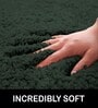 Hunter Green Solid Microfiber 6 X 7 Feet Tufted Carpet