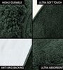 Hunter Green Solid Microfiber 6 X 7 Feet Tufted Carpet