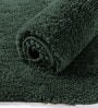 Hunter Green Solid Microfiber 6 X 7 Feet Tufted Carpet