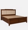 Hurley Solid Sheesham Wood Bed With Hydraulic Storage