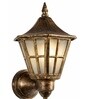 Hurricane Antique Gold Vintage Outdoor Light Set of 1