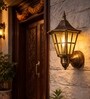 Hurricane Antique Gold Vintage Outdoor Light Set of 1