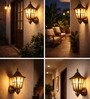 Hurricane Antique Gold Vintage Outdoor Light Set of 2