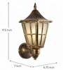 Hurricane Antique Gold Vintage Outdoor Light Set of 2