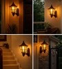 Hurricane Black Vintage Outdoor Light Set of 1