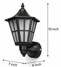 Hurricane Black Vintage Outdoor Light Set of 2