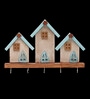 Wooden 5 Hook Hut Keyhanger