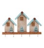Wooden 5 Hook Hut Keyhanger