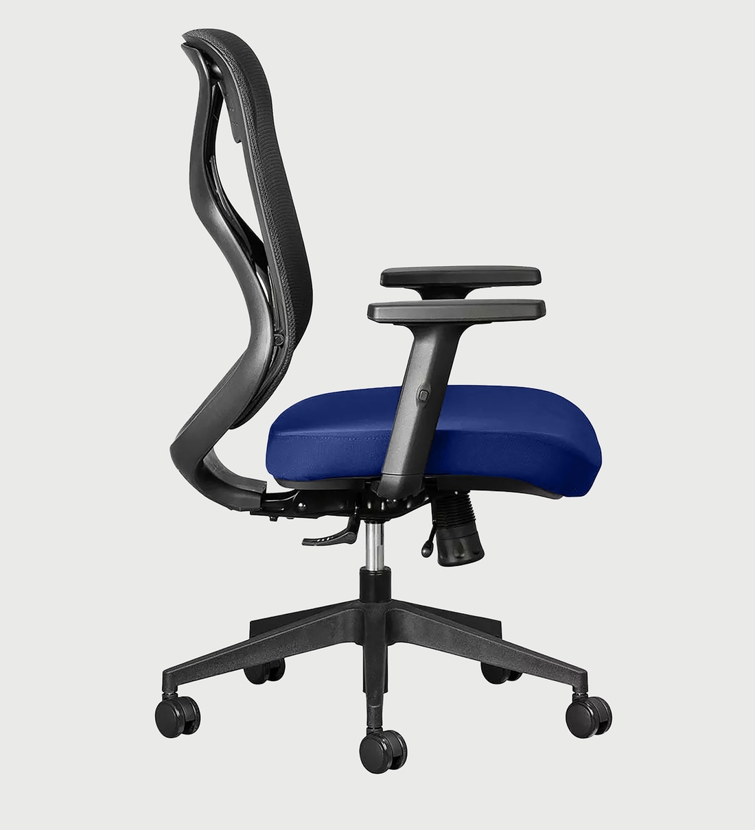Buy Hydra Medium Back Ergonomic Chair in Blue Colour By Chairwale Online Mid Back Ergonomic