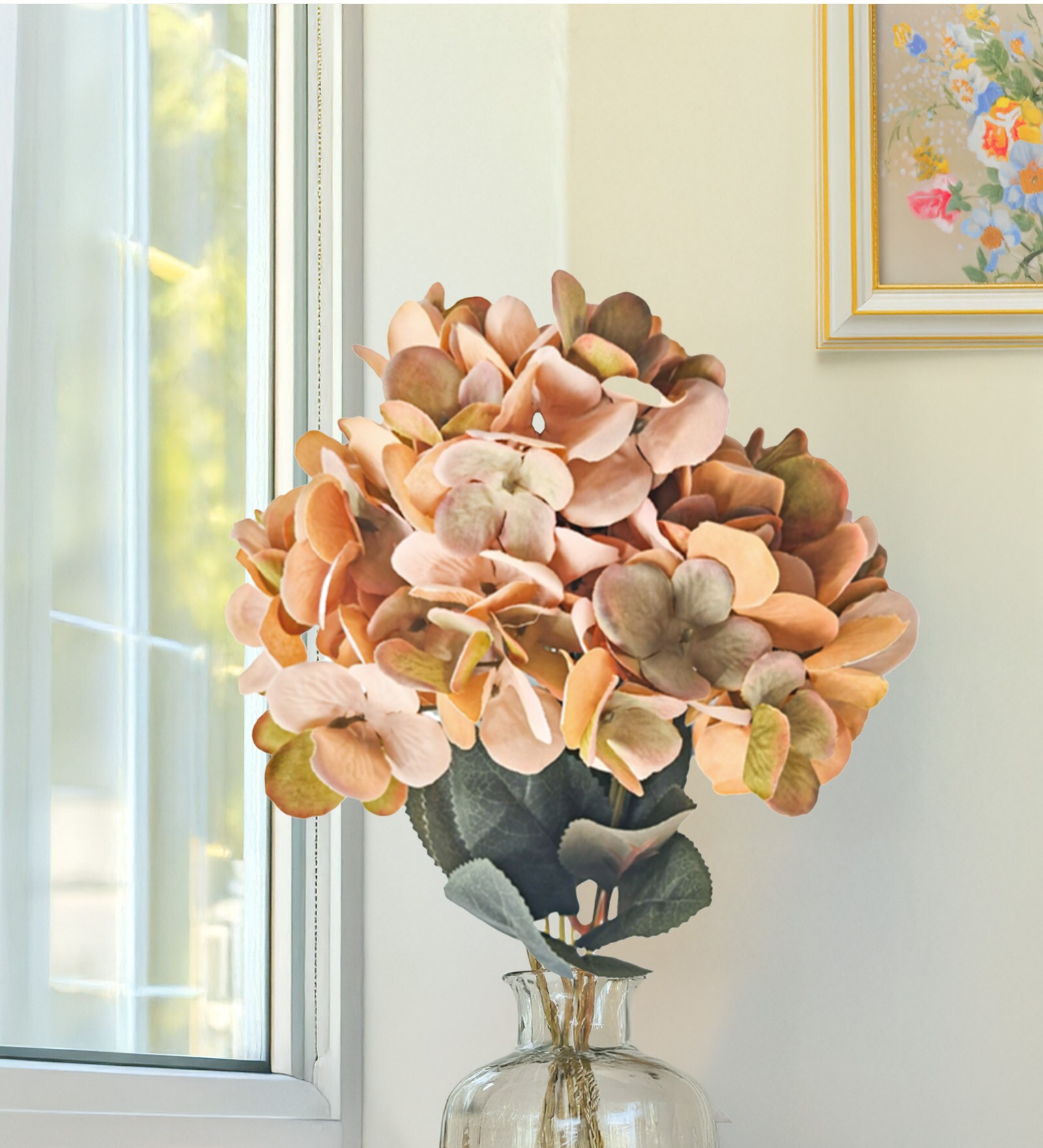 Hydrangea Skin Plastic Artificial Flower