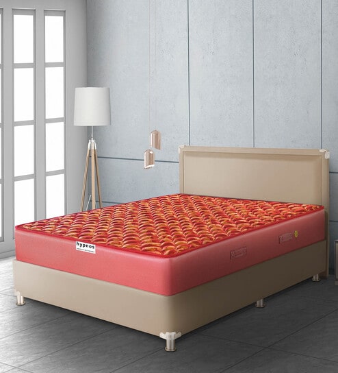 Caspio Orthopedic 6 inch Bonnell Spring King Size Mattress in Maroon Colour