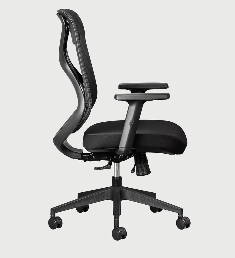 Buy Hydra Breathable Mesh Ergonomic Chair in Black Colour by Chairwale
