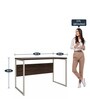 Hybrid Executive Office Desk In Brown Colour