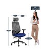 Hydra High Back Ergonomic Chair With Headrest in Blue