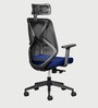 Hydra High Back Ergonomic Chair With Headrest in Blue