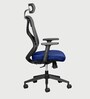 Hydra High Back Ergonomic Chair With Headrest in Blue