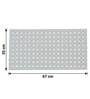 Hydra Light Grey Anti-Slip Shower Mat 35 X 67 cm