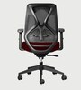 Hydra Medium Back Ergonomic Chair in Maroon Colour