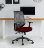 Hydra Medium Back Ergonomic Chair in Maroon Colour