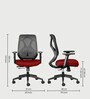 Hydra Breathable Mesh Ergonomic Chair in Red Colour