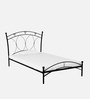 Hydra Metal Single Bed in Black Finish