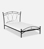 Hydra Metal Single Bed in Black Finish