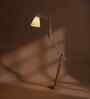 Hydra Wooden Floor Lamp with Jute Shade & Brown Base