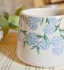Hydrangea 300ml White (Set of 2) Ceramic Coffee Mug