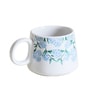 Hydrangea 300ml White (Set of 2) Ceramic Coffee Mug