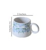 Hydrangea 300ml White (Set of 2) Ceramic Coffee Mug