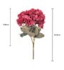 Hydrangea Maroon Plastic Artificial Flower