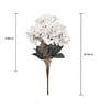 Hydrangea White Plastic Artificial Flower