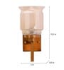 Hylton Single Light Amber Glass Wall Light