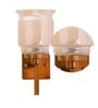 Hylton Single Light Amber Glass Wall Light