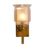 Hylton Single Light Amber Glass Wall Light