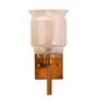 Hylton Single Light Amber Glass Wall Light